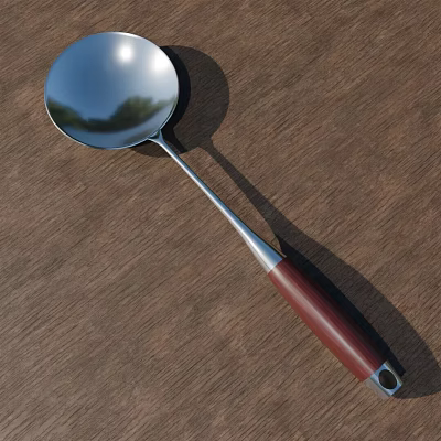 Spoon Fried Vegetable Spoon 3d model