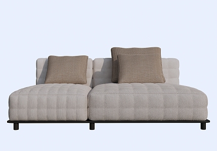 Minimal chaise sofa 3d model