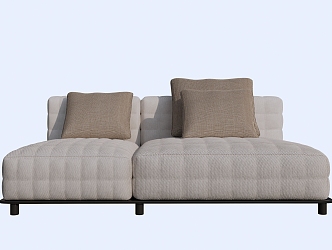 Minimal chaise sofa 3d model