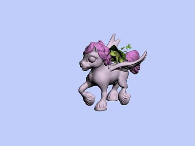 Modern Decorations Pony Frog 3d model