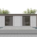 Modern gate High-end residential area gate 3d model