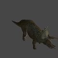 Realistic Triceratops Dinosaur Model With Large Horns Frill And Open Mouth
