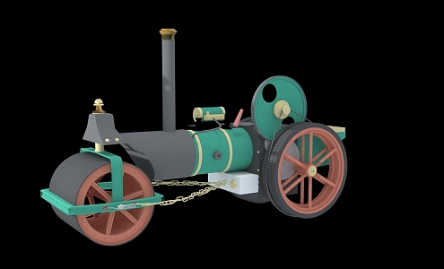 steam engine locomotive 3d model