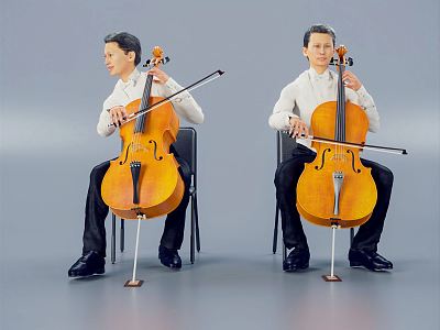 modern man cello instrument playing cello instrument playing cello duet alto violin stage performance male model