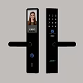 Modern Smart Door Lock with Face Recognition Fingerprint and Keypad 3d model