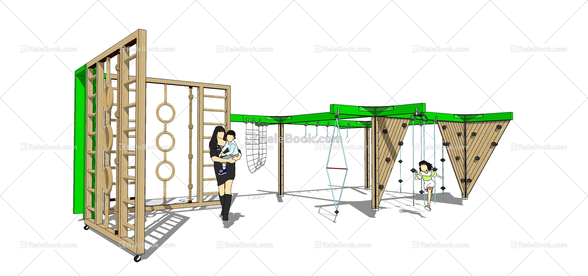 Children's facilities Modern play equipment model