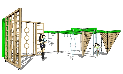 Children's facilities Modern play equipment 3d model