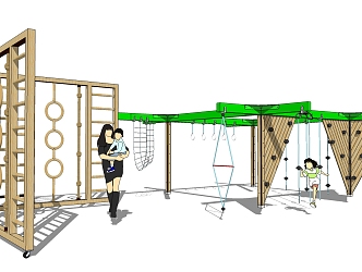 Children's facilities Modern play equipment 3d model