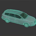 Silver Station Wagon With Roof Rack Modern Design Sleek Body And Alloy Wheels