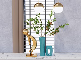 Modern vase ornaments 3d model