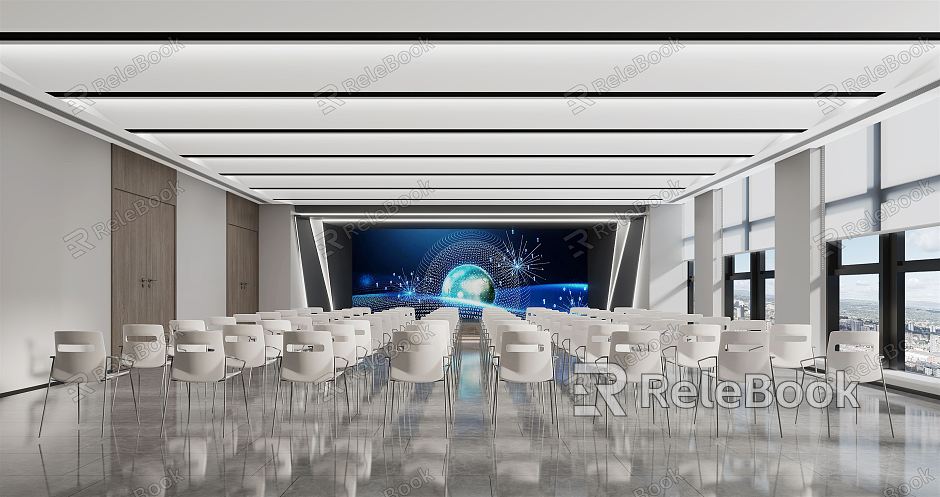 Modern Conference Room Large Conference Room model