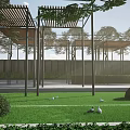 Simple landscape gallery 3d model