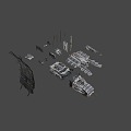 Weapons Sci-Fi Shipwreck 3d model