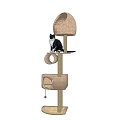 Modern cat climbing frame 3d model