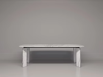 Elegant Marble Dining Table With Modern Sleek Design And Smooth Surface For Home Decor 3d model