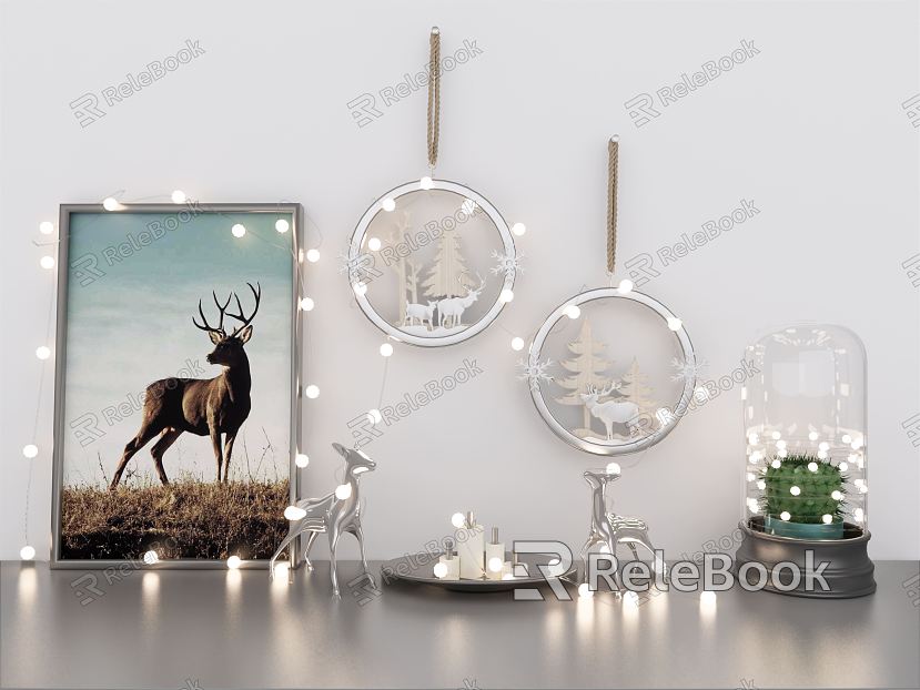 Modern Ornaments Combination Christmas Beauty Chen Decoration Ornaments model