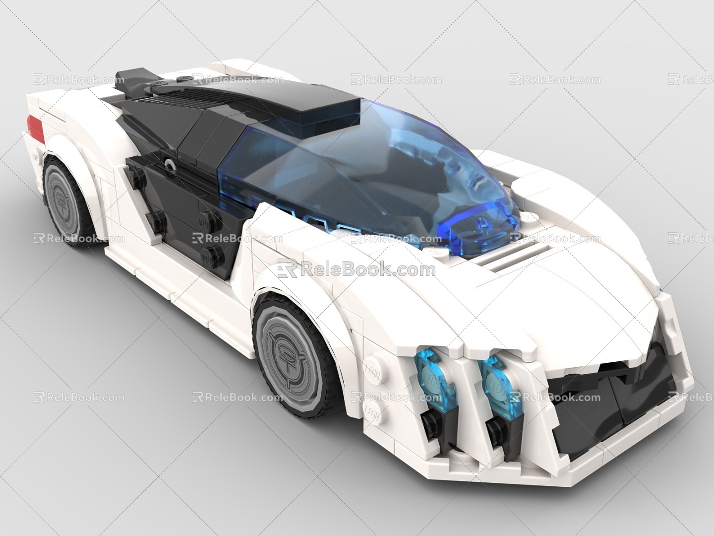 Lego Toys LEGO Blocks sports car Car Sedan Bugatti Veyron 3d model