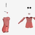 Cute Red Polka Dot Onesies With Black Mickey Mouse Ear Headbands And Red Bow Ties