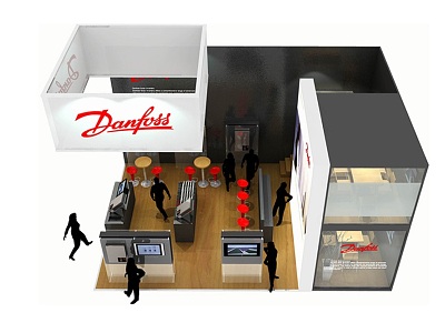 Danfoss exhibition booth model model