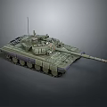 Military Tank 3D Model With Detailed Structure 3d model