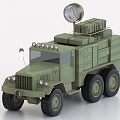 Military Truck Military Transporter 3d model