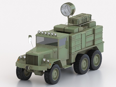 Military Truck Military Transporter 3d model