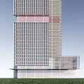 Modern Office Building Simple Super High-rise Office Building Commercial 3d model