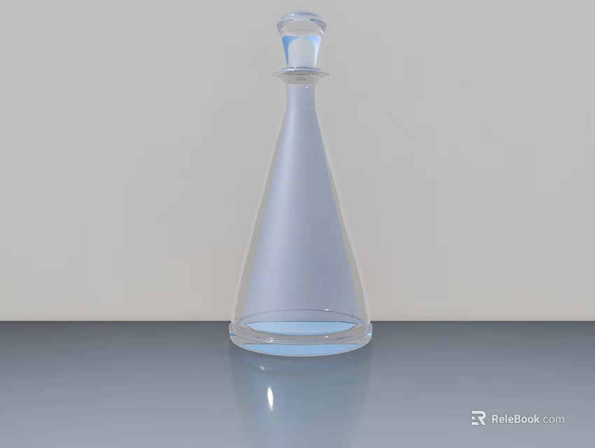 Sleek Modern Headphone Speaker With Transparent Design And Gray Base 3d model 