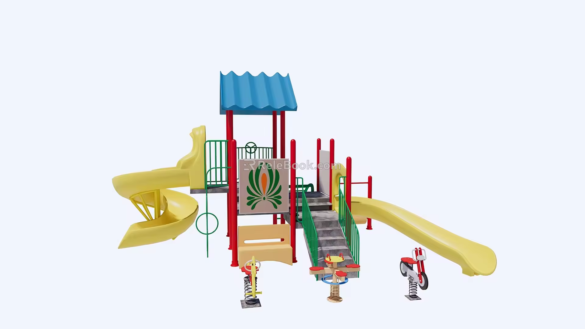 Modern slide children's playground children'slide 3d model