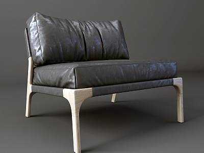 Sofa Single Sofa Seat Casual Sofa Single Chair 3d model