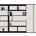 Modern bookcase 3d model