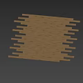 Natural Brown Wooden Flooring With Smooth Polished Surface And Wood Grain Patterns