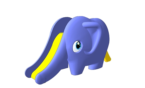 Elephant slide for children 3d model