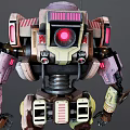 Robot Armor Warrior Game Character Iron Man 3d model