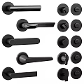 Modern Black Door Handles With Various Sleek Designs For Home Interior Use