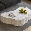 Modern Tea Table Log Tea Table Shaped Tea Table Fruit Plate 3d model