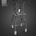 Quay crane tower crane industrial equipment mechanical device 3d model