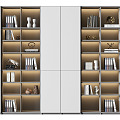 Modern bookcase 3d model