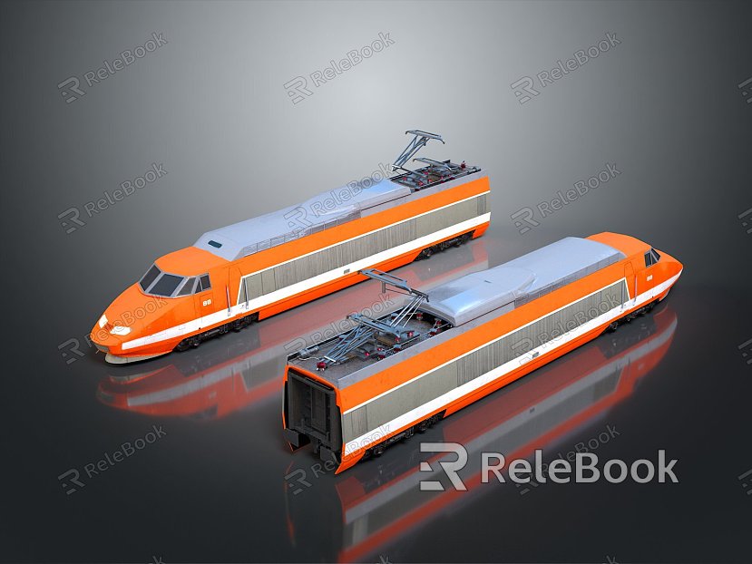 Train Light Rail Metro High Speed Rail EMU Train High Speed Train High Speed Train High Speed Locomotive EMU model