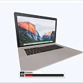 Silver Modern Laptop With Black Keyboard And Nature Scene Wallpaper