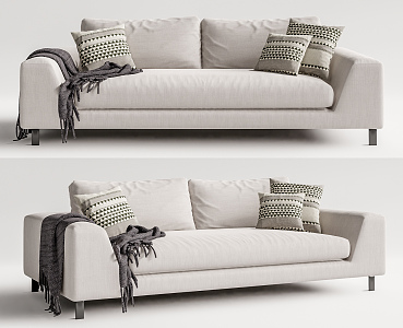 Modern double sofa 3d model