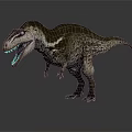 Realistic T-Rex Dinosaur Character Standing With Open Mouth And Sharp Teeth 3d model