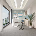 Modern Hospital Outpatient Clinic Interior With Medical Equipment Office And Natural Light