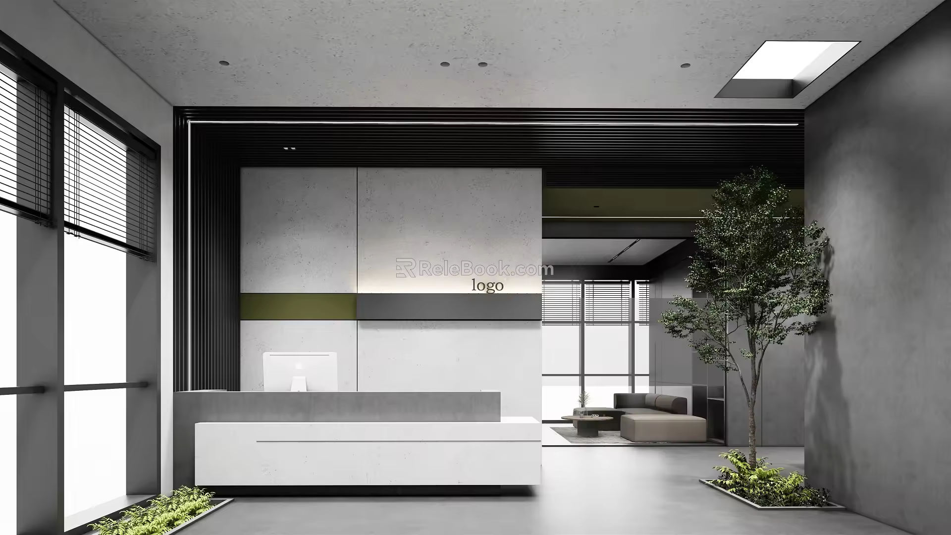 Modern Front Desk Company Front Desk 3d model
