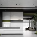 Modern Front Desk Company Front Desk 3d model