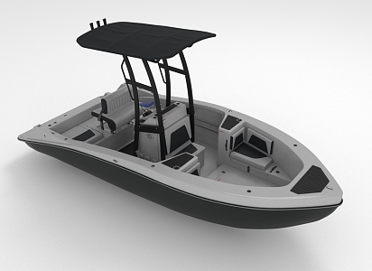 Modern Fishing Boat 3d model