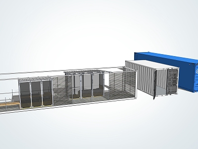 INDUSTRIAL LOFT CONTAINER HOUSING model