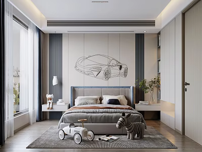 Modern Children's Room 3d model