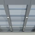 Modern Metal Canopy Design With Support Frame For Outdoor Shade Solutions 3d model