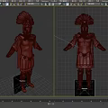Two Ancient Warrior Characters In Decorative Armor With Plumed Helmets And Red Cloaks